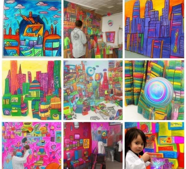 奇思妙想绘未来，小学二年级科技与创新画作品集